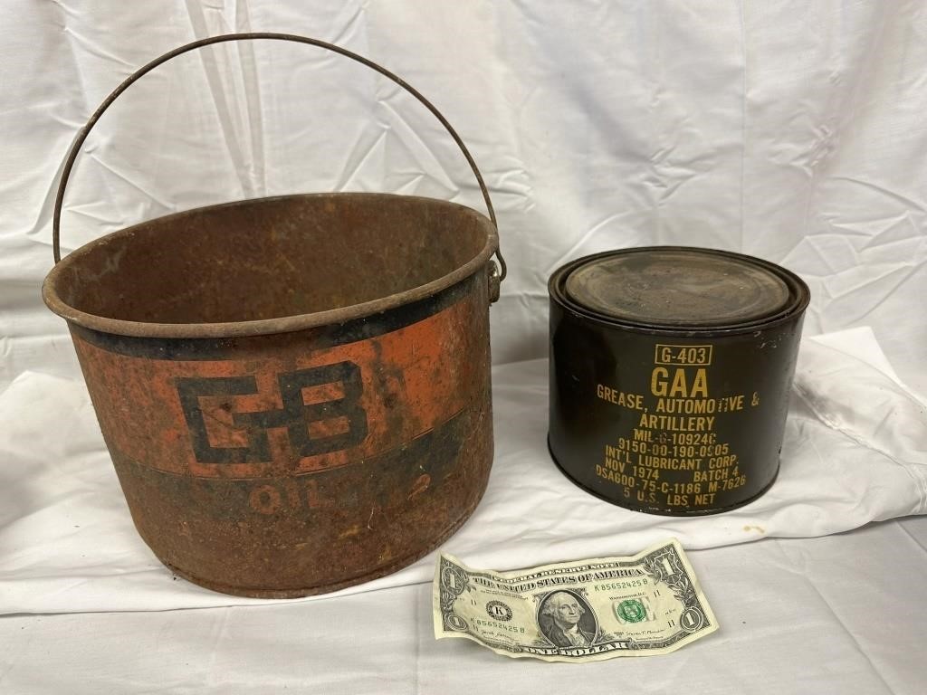 Collectible GB & Military Oil / Grease Cans