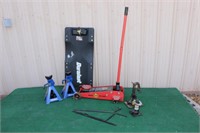 Allied 3 Ton Jack, Jack Stands, Creeper