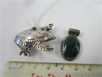 Sterling Frog Pin & Charm