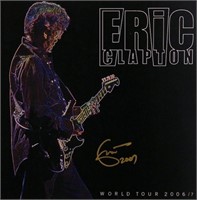 Eric Clapton signed tour book