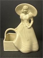 USA Pottery Bonnet Girl with Planter Basket