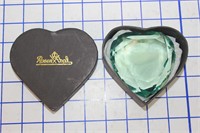 ROSENTHAL GREEN CRYSTAL HEART