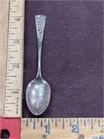 1890 sterling silver baby spoon Engraved Bessie