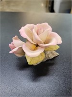 Rose figurine porcelain Italy