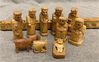 Wooden Carved Nativity