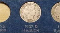 1907 D Barber Dime High Grade From A Set