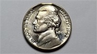 1942 Jefferson Nickel BU Clipped