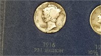 1916 Mercury Dime High Grade From A Set