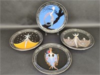 6 Royal Doulton House of Erte Limited Plate Set