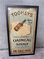 Original TOOHEYS Framed Advert OATMEAL STOUT