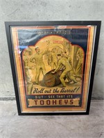 Early TOOHEYS Advertising Framed 450x560