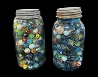 Ball Quart Jar of Marbles