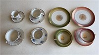 Box of misc teacups and saucers