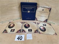 3 PRESIDENTIAL $1 COINS & BOOK