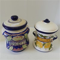 BISCOTTI & BONBONS CERAMIC JARS