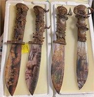 (4) Collector's Deer Knives