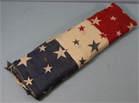 (2) Vintage Patriotic American Flag Banners