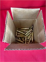 Box with 30 .308 Remington Peters brass