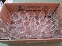 Box of Stemmed Glass Cordials