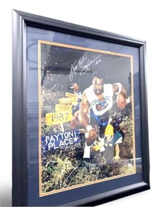 23x27 in. "PAYTON PLACE" Walter Payton Autographed
