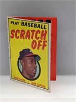 1970 Topps Aaron Playball Scratch Off Unscratched