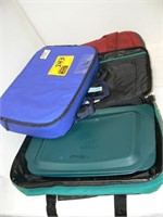 3 PYREX PORTABLES CASSEROLES AND CARRIERS