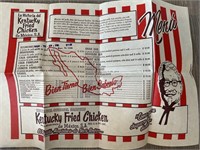 VTG KENTUCKY FRIED CHICKEN MAP MEXICO NOTE