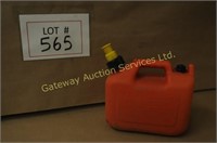 Red 1.25 Gallon Gas Can