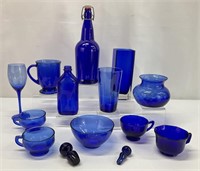 Asst. Cobalt Blue Glassware