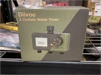 Diivoo Sprinkler Timer 3 Zone, Water Hose Timer 3