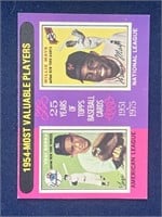 1975 Topps Yogi Berra - Willie Mays MVP