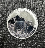 2011 Canada $5 1oz Silver "Grizzley Bear"