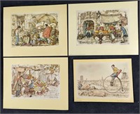 Four Vintage Mini Anton Pieck Prints