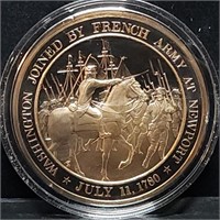 Franklin Mint 45mm Bronze US History Medal 1780