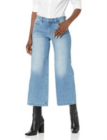 NYDJ Women's Teresa Wide Leg Ankle Jeans, Clean Br