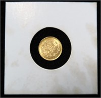 1920 2 pesos gold coin, BU
