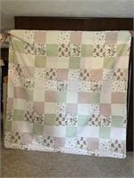 90" x 90" Modern Quilt w/ 2 Pillow Shams