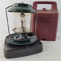 Coleman propane lantern case w/ lantern