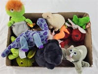 Many small stuffed animals, incl. Beanie baby