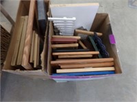 2 boxes assorted picture frames