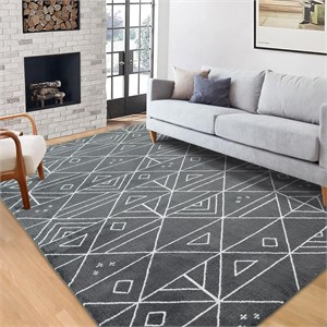 $221  WESTLOOM Area Rug 8x10 Moroccan Carpet  Grey