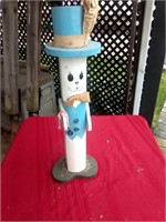 Handmade wood rabbit yard decor