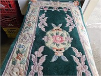 52x24" possibly wool rug 1" thick