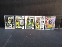 (5) Aaron Rogers Football Trading Cards