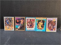 (5) Magic Johnson Basketball Trading Cards