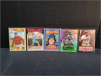 (5) Mike Schmidt Baseball Trading Cards