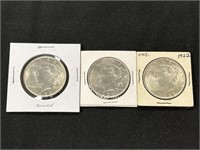 1922 & 1924 Silver Peace Dollars.