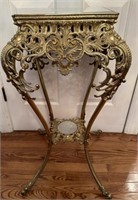 Antique Victorian Brass Piano Lamp Stand