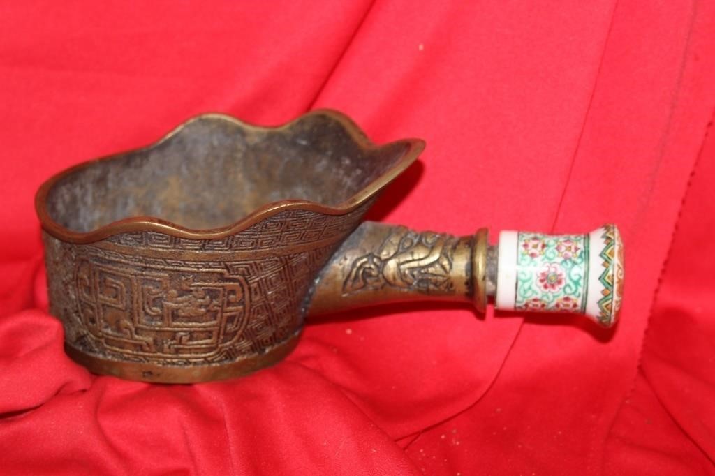 A Large Chinese Silk Iron