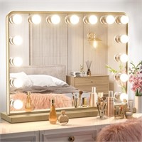 Hollywood vanity mirror ,gold  HMM800600